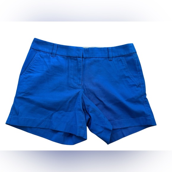 Like New-J.Crew Reimagined Cobalt Blue Shorts Size 8‎ - Picture 1 of 5